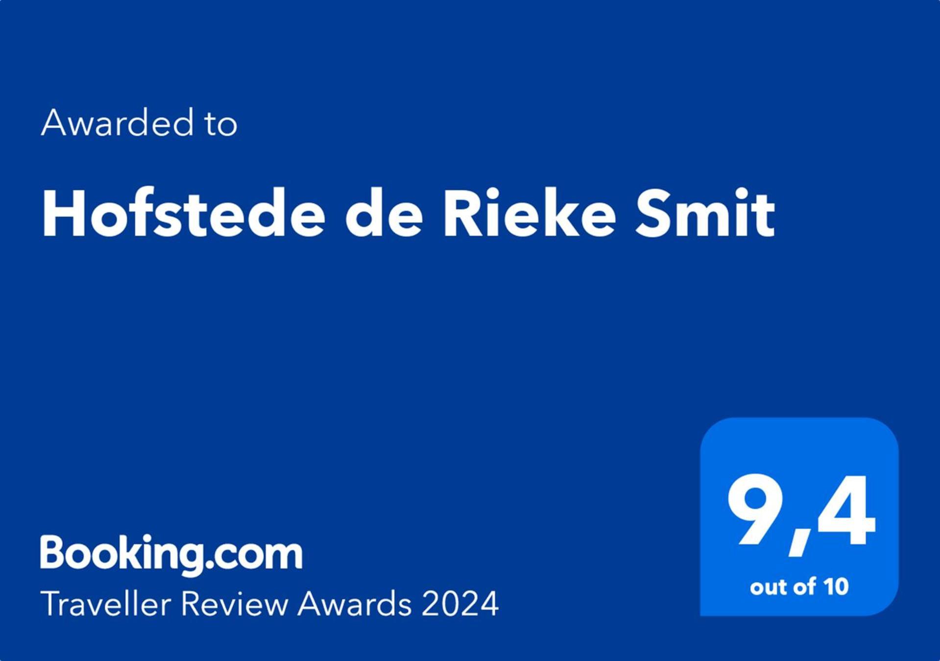 Hofstede De Rieke Smit 호텔 Wilsum 외부 사진